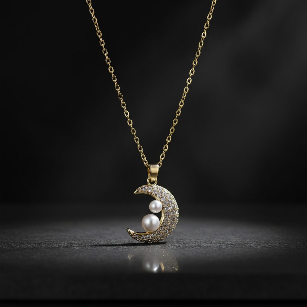 ✨️Collar Luna de Perlas