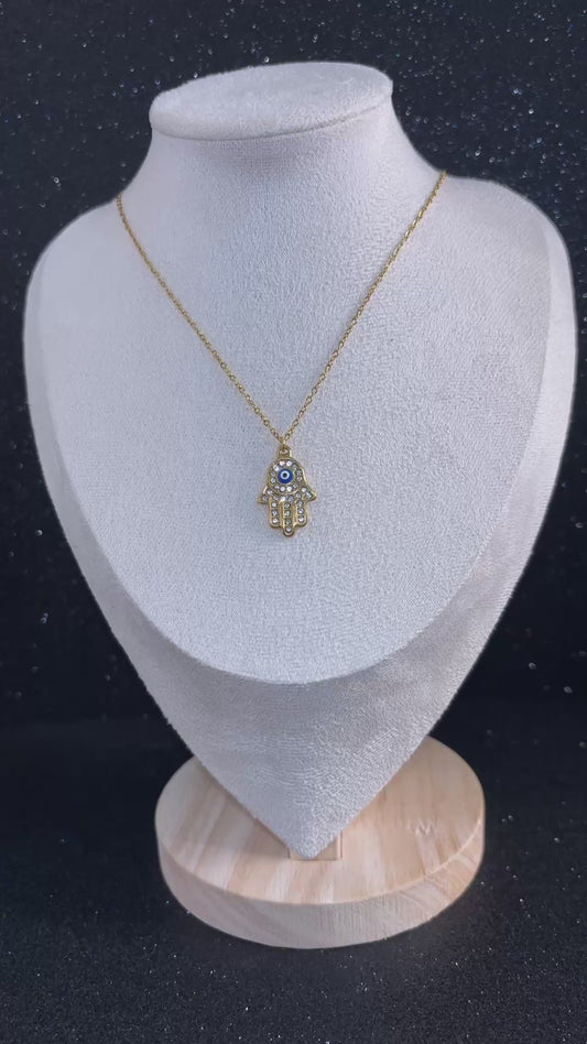 ✨ Collar Mano de Fátima Dorado