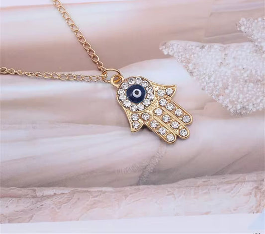 ✨ Collar Mano de Fátima Dorado