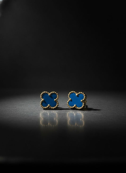 ✨️Pendientes Trébol Azul Real