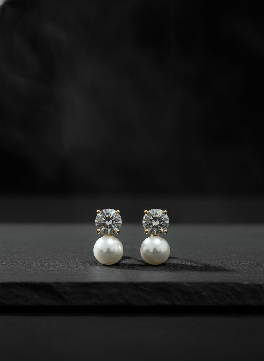 ✨️Pendientes Clásicos con Perla